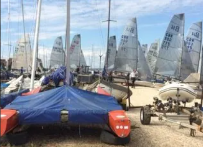 Getting ready for the Whitstable Harbour & Boat Show 2025